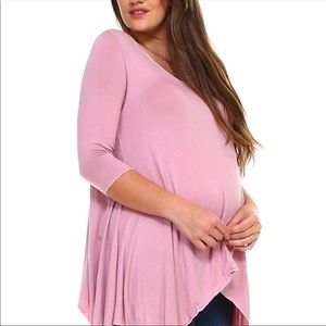 Maternity Mauve Swing Tunic
